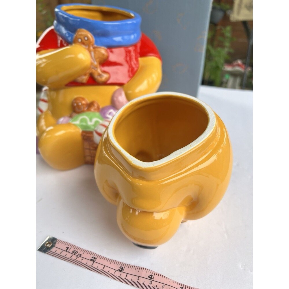 Disney Winnie The Pooh Candyland Christmas Cookie Jar Original Box 12” 1997 - Picture 11 of 13